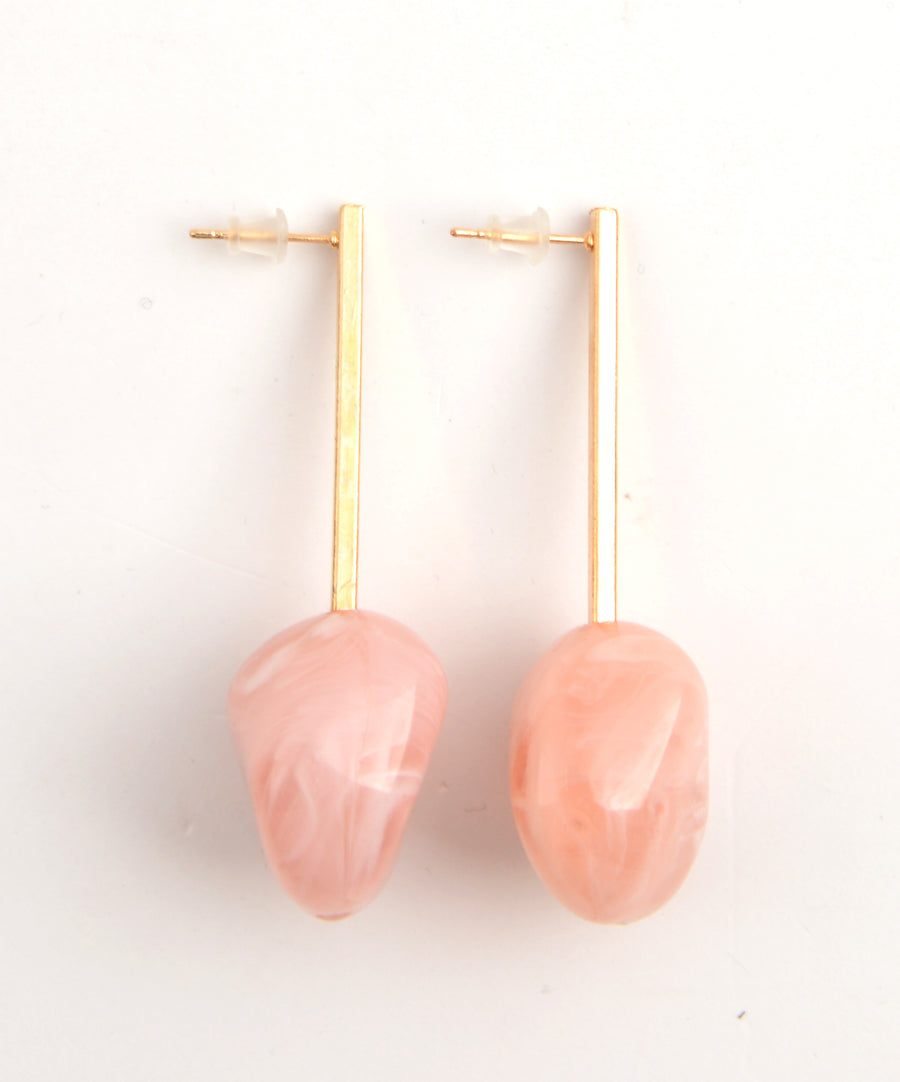 Resin earrings - Pink