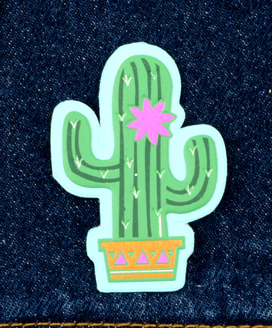 Kaktusz alakú, M3 ragasztóval ellátott ruhamatrica