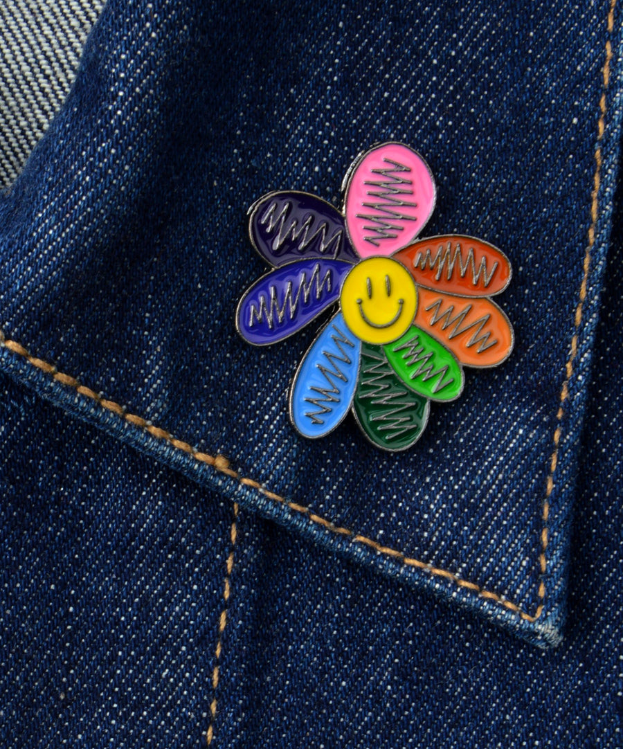 Pin - Happy flower | Rainbow