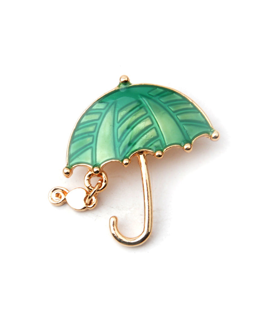 Pin - Green umbrella