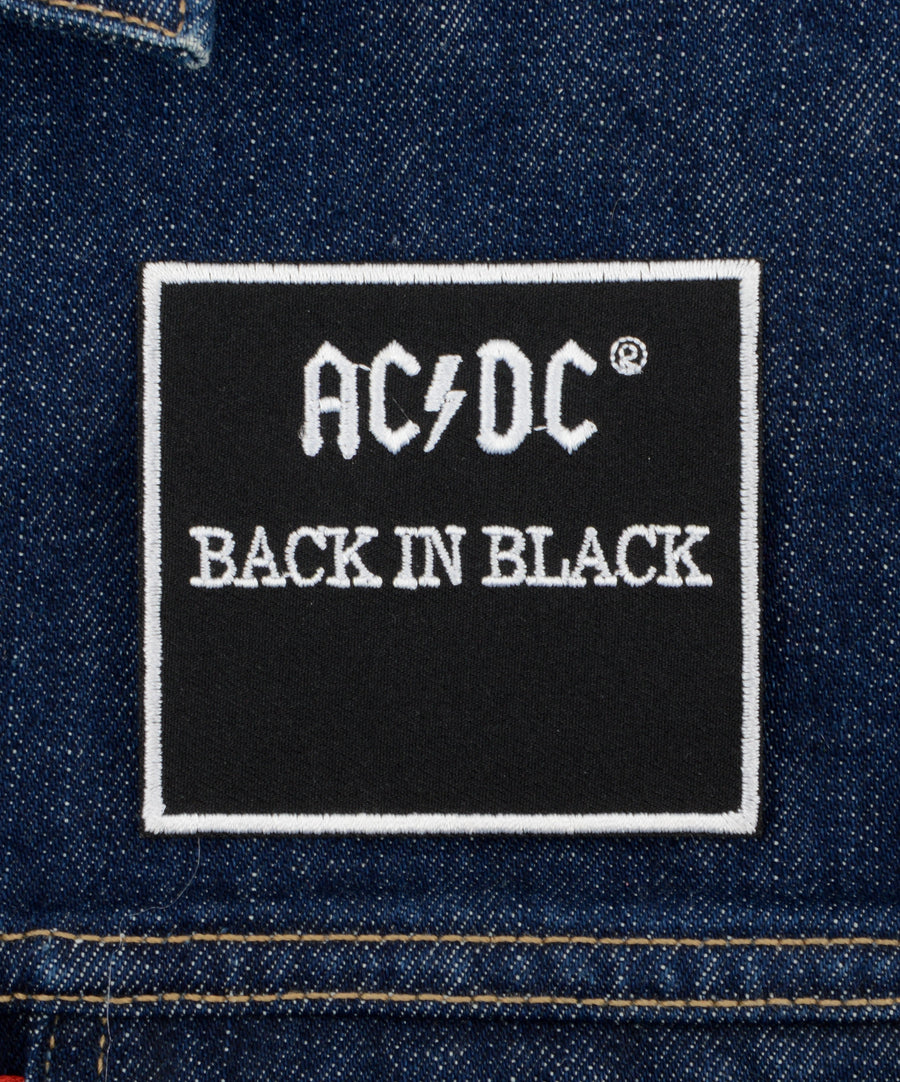 AC/DC mintás hímzett felvarró