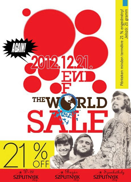 End of the World Sale 2012.12.21.