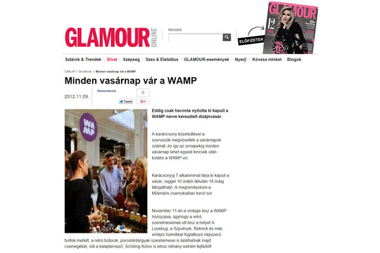 glamouronline.hu - Minden vasárnap vár a Wamp!