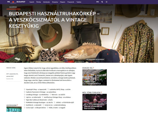 WeLoveBudapest: Budapesti használtruhakörkép - A veszkócsizmától a vintage kesztyűig