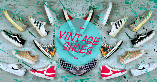 Vintage cipők a shopban - Adidas, Converse, Vans, Fila...