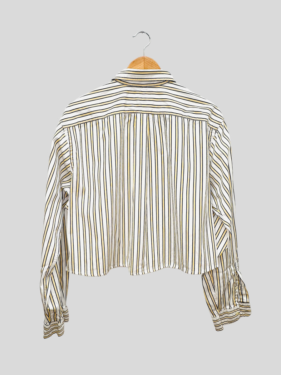 Vintage reworked shirt - Striped Crop I