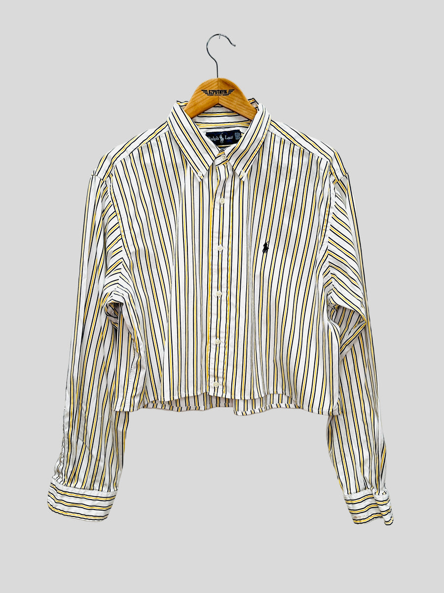 Vintage reworked shirt - Striped Crop I