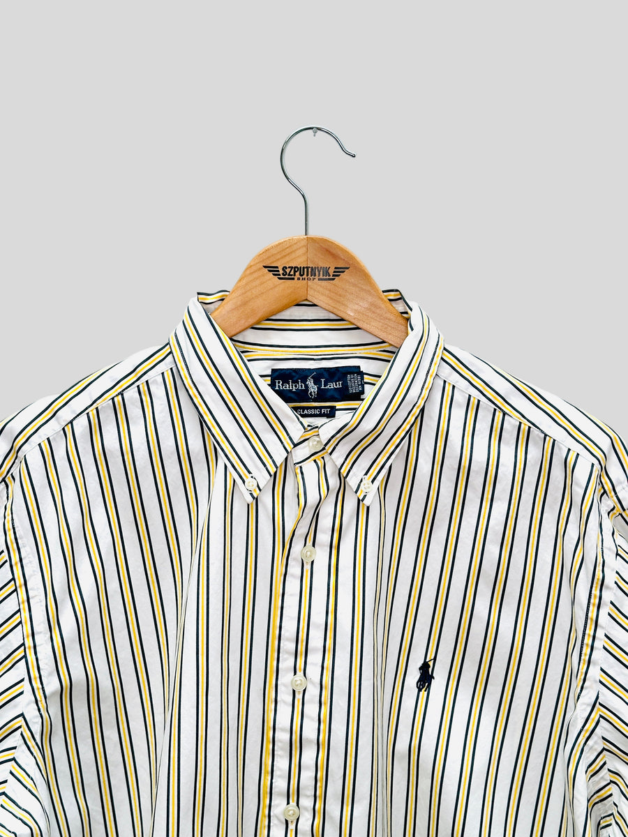 Vintage reworked shirt - Striped Crop I