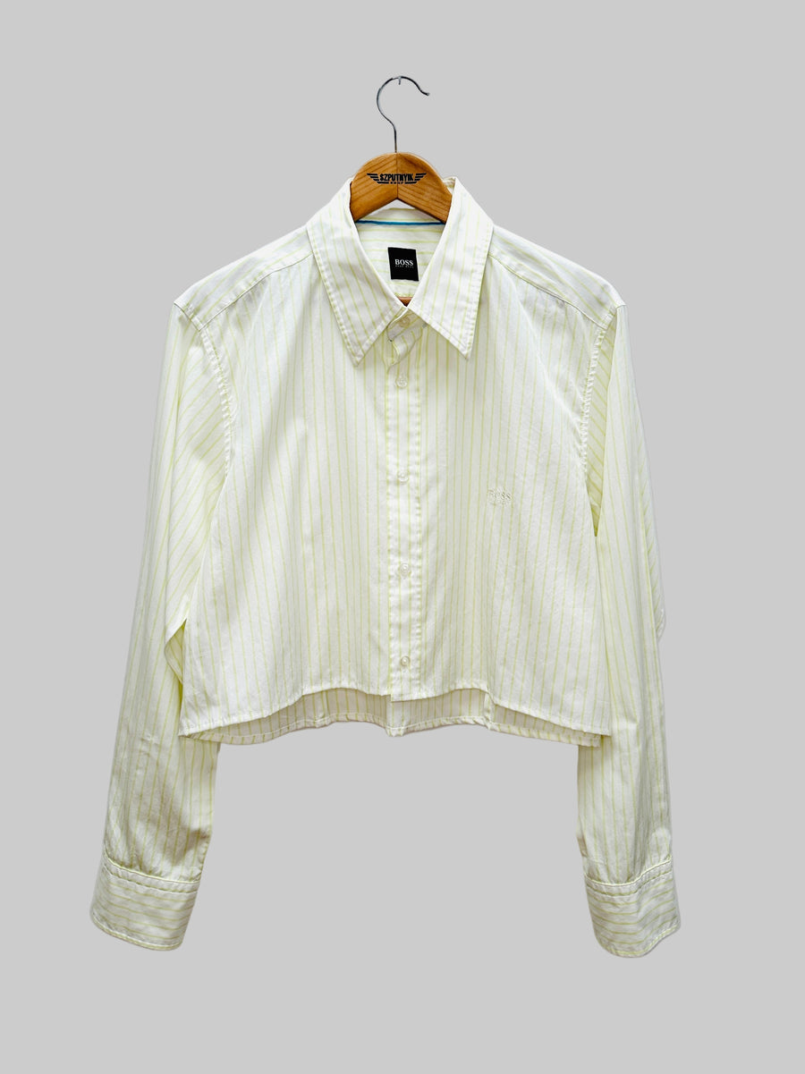 Vintage reworked shirt - Striped Crop II