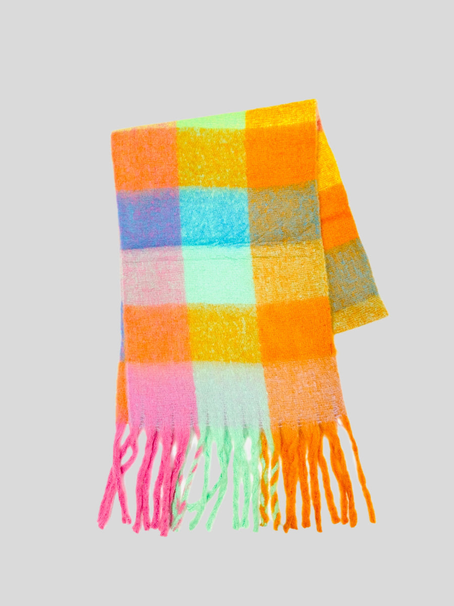 Soft plaid scarf | Pastel