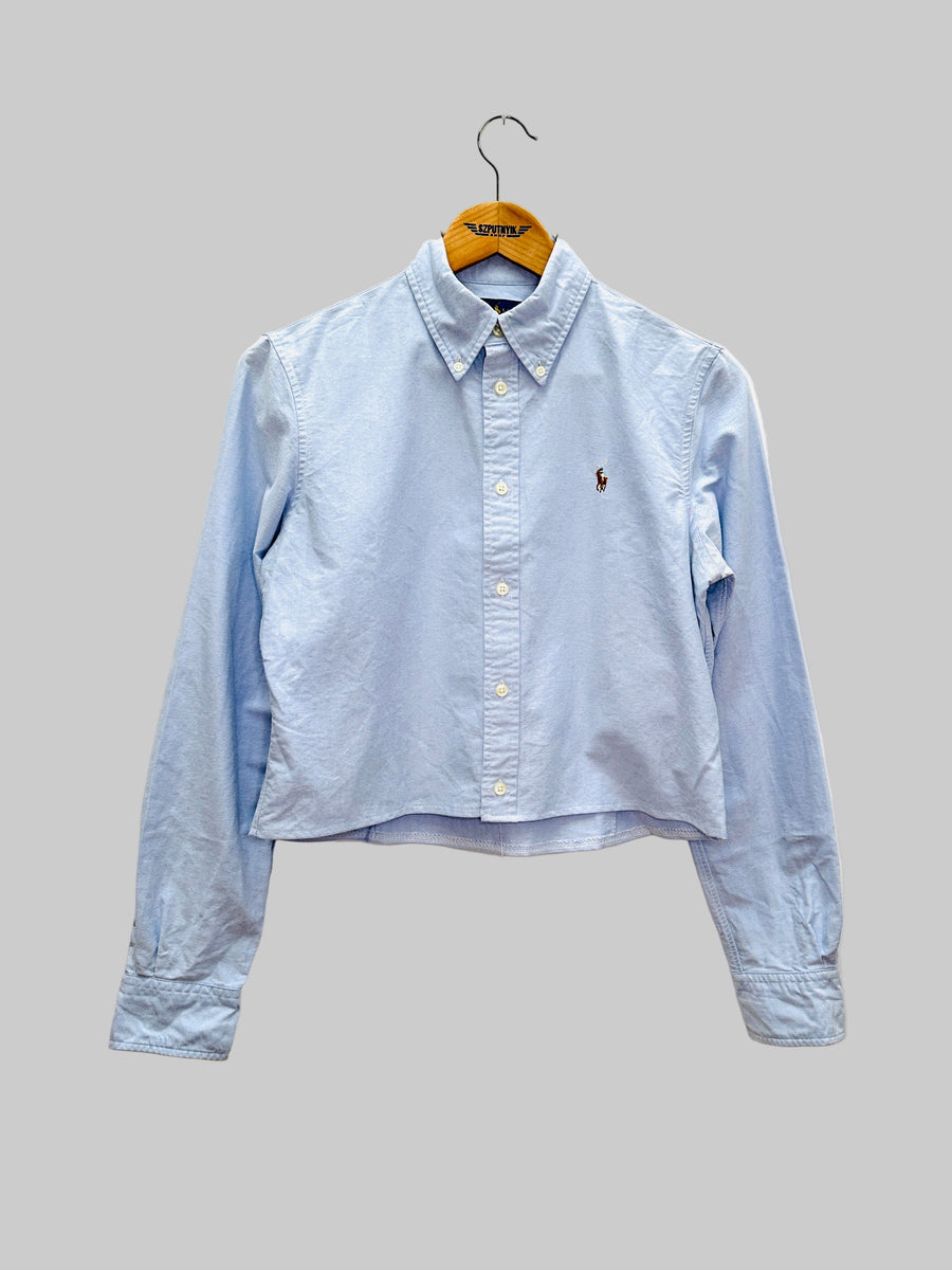 Vintage reworked shirt - Basic color Crop I