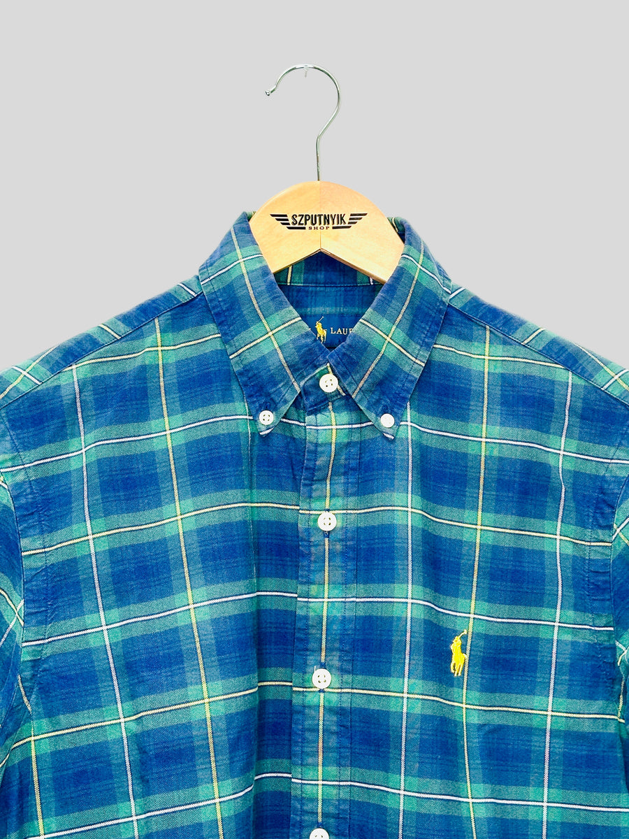 Vintage reworked shirt - Plaid Crop I
