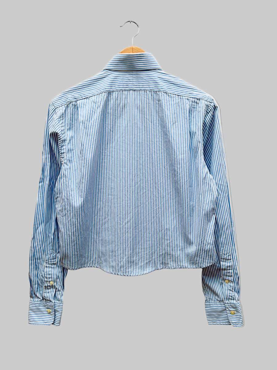 Vintage reworked shirt - Striped Crop III