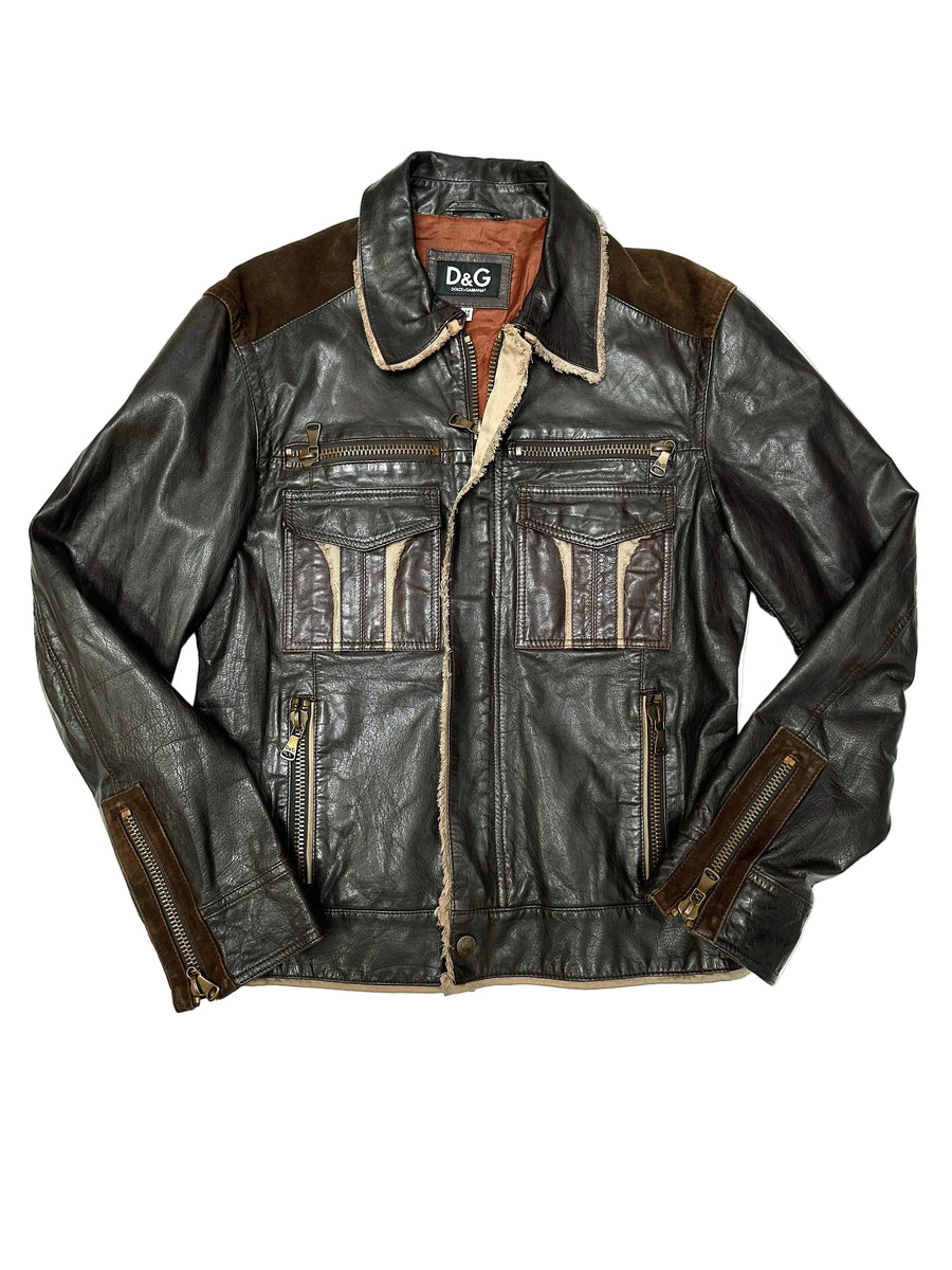 Vintage leather jacket - Dolce&Gabbana – Szputnyik shop
