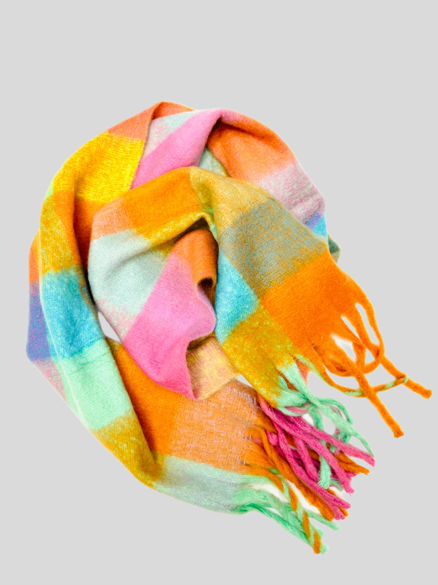 Soft plaid scarf | Pastel