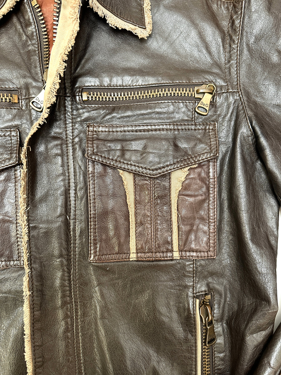 Vintage leather jacket - Dolce&Gabbana – Szputnyik shop