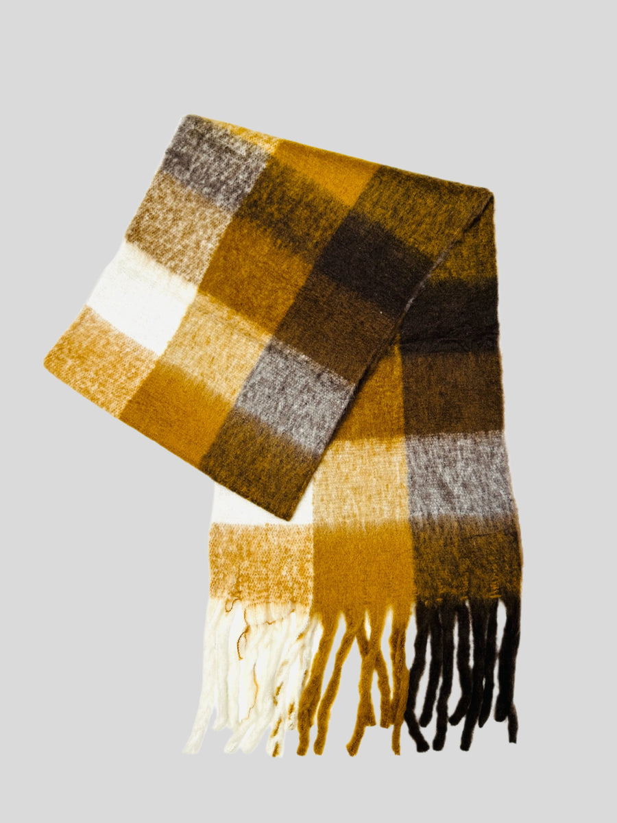 Soft plaid scarf | Toffee