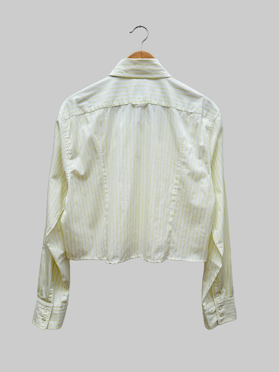 Vintage reworked shirt - Striped Crop II