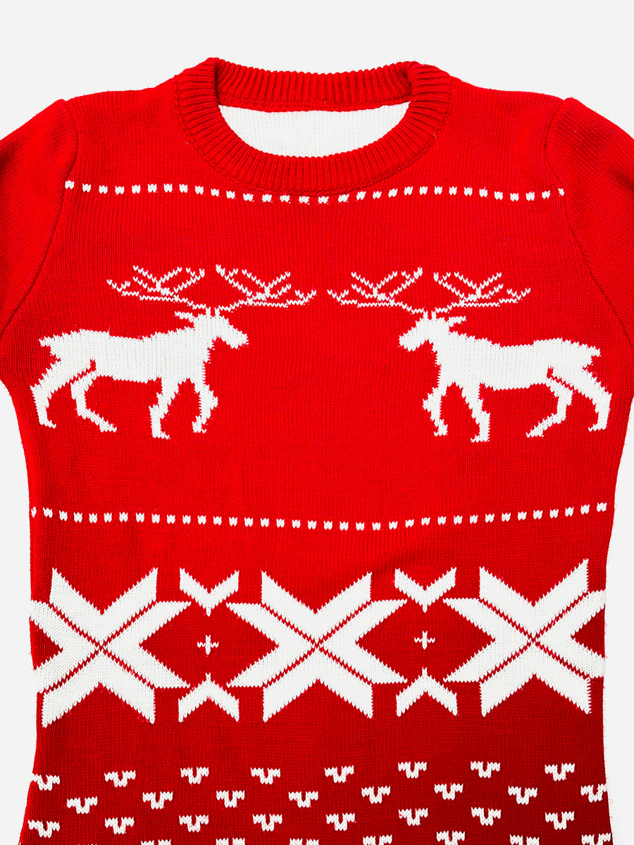 Ez a pulóver, egy használt darab a Szputnyik Shop gondosan válogatott vintage kollekciójából, amely már őrzi a karácsony varázslatos hangulatát. Ajándékozd meg a bolygót azzal, hogy idén egy preloved darabot vásárolsz!