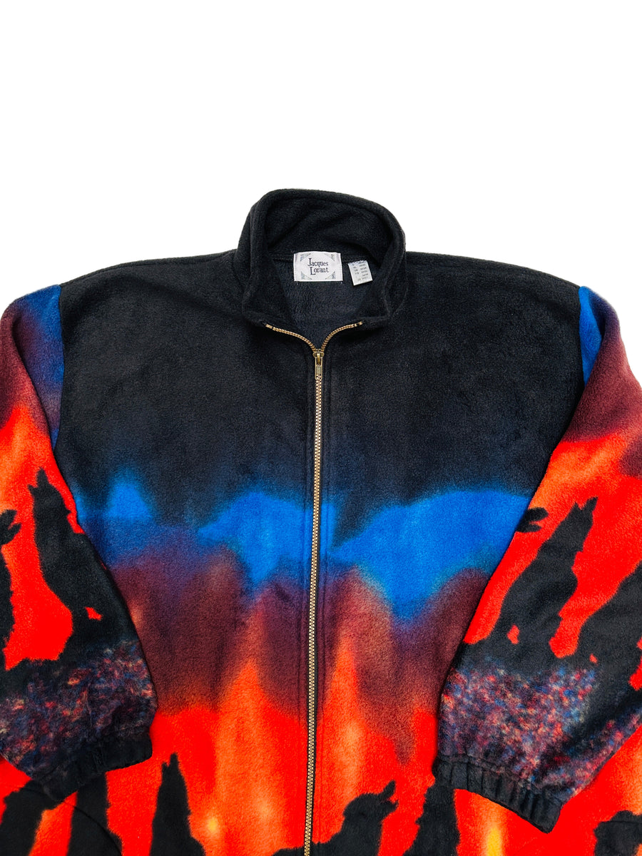 Vintage sweater - Fiery Wolves