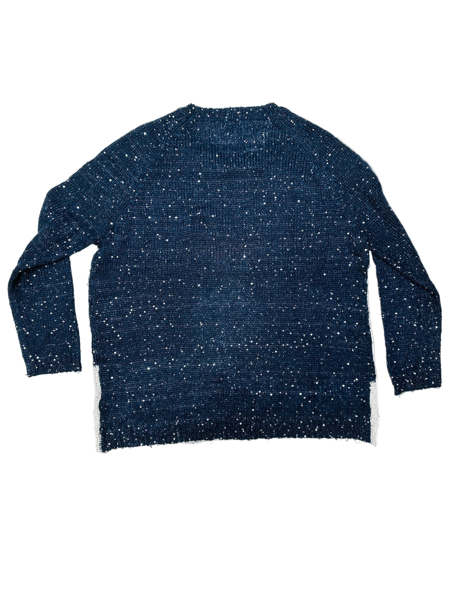 Vintage karácsonyi pulóver - Síelő Pingvin Király