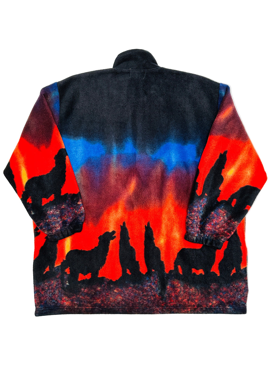 Vintage sweater - Fiery Wolves