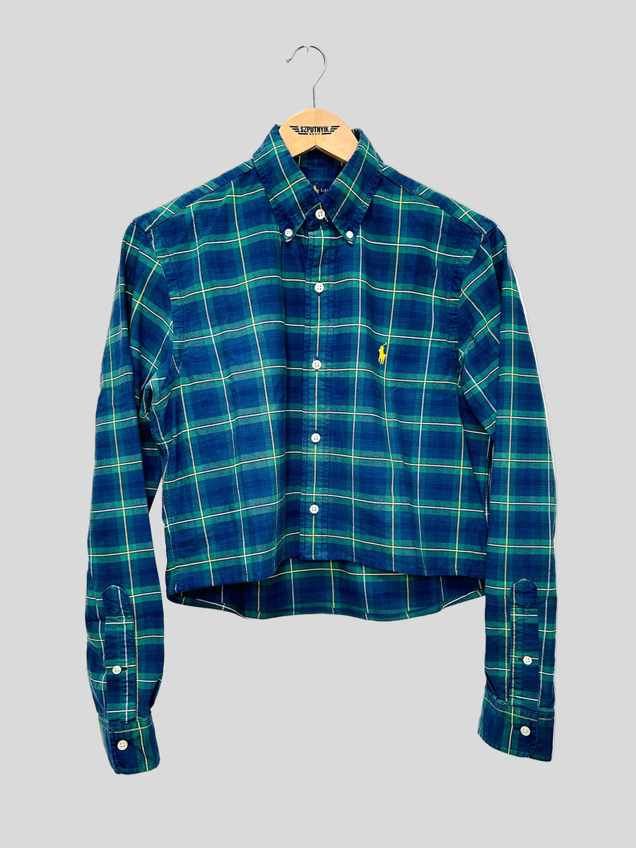 Vintage reworked shirt - Plaid Crop I