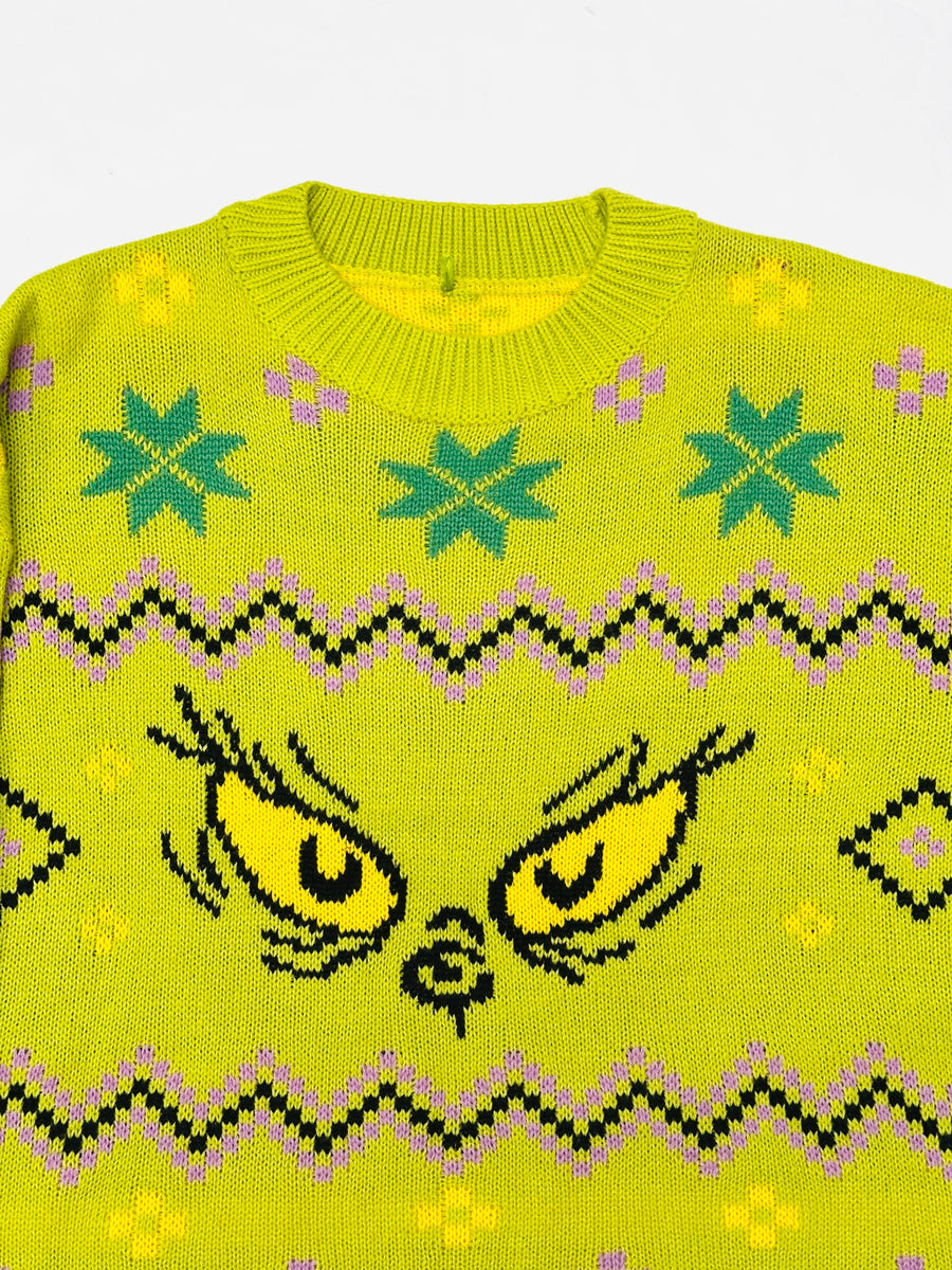 Ez a pulóver, egy használt darab a Szputnyik Shop gondosan válogatott vintage kollekciójából, amely már őrzi a karácsony varázslatos hangulatát. Ajándékozd meg a bolygót azzal, hogy idén egy preloved darabot vásárolsz!