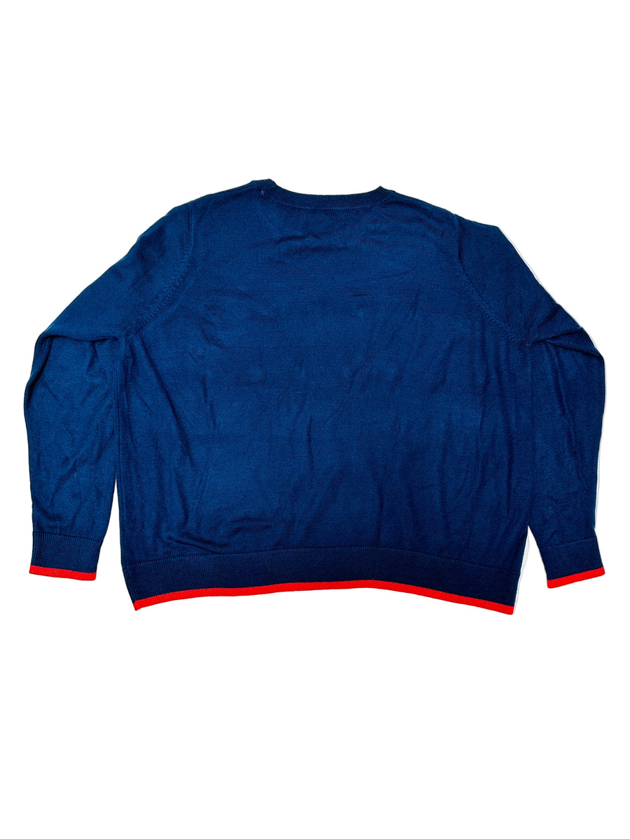 Ez a pulóver, egy használt darab a Szputnyik Shop gondosan válogatott vintage kollekciójából, amely már őrzi a karácsony varázslatos hangulatát. Ajándékozd meg a bolygót azzal, hogy idén egy preloved darabot vásárolsz!