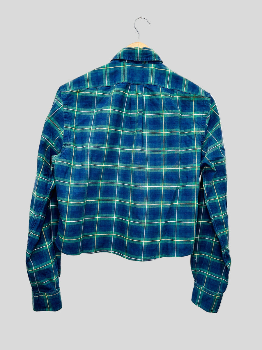 Vintage reworked shirt - Plaid Crop I