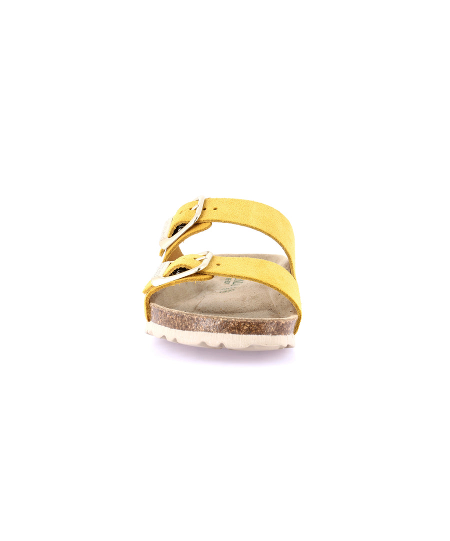 Grünland double strap women's slippers - Ocra