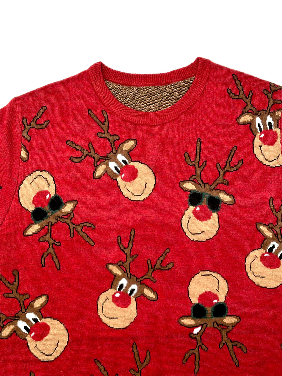 Ez a pulóver, egy használt darab a Szputnyik Shop gondosan válogatott vintage kollekciójából, amely már őrzi a karácsony varázslatos hangulatát. Ajándékozd meg a bolygót azzal, hogy idén egy preloved darabot vásárolsz!