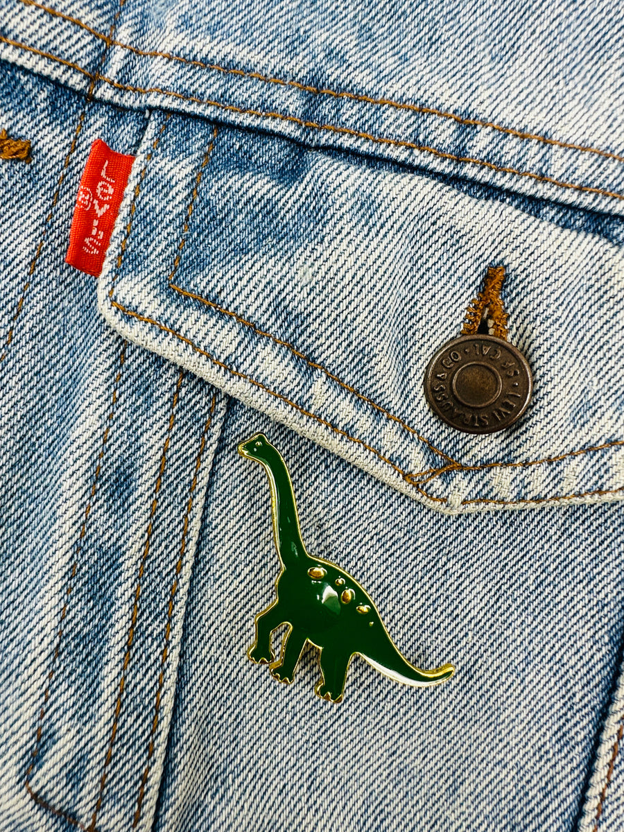 Kitűző - Brachiosaurus | Zöld