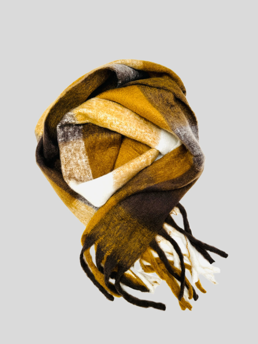 Soft plaid scarf | Toffee