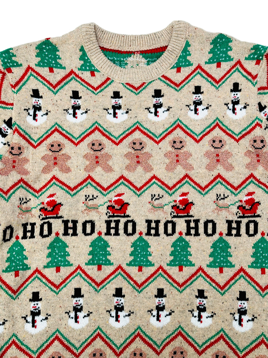 Vintage karácsonyi pulóver - Mikulás Szán & HO HO