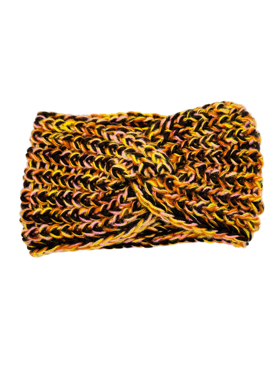 Rugalmas kötött fejpánt.