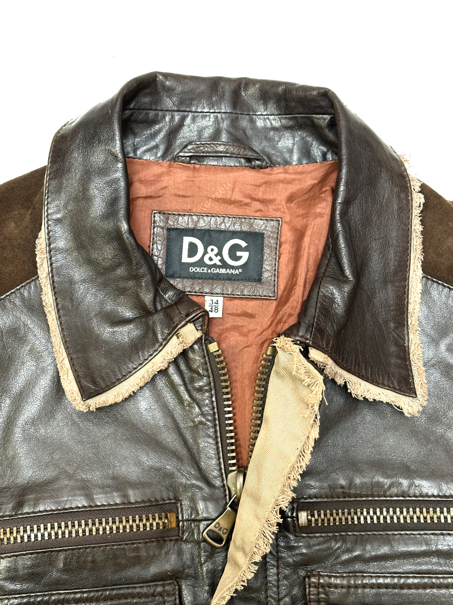 Vintage leather jacket - Dolce&Gabbana – Szputnyik shop