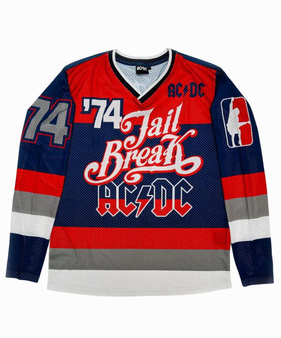 Vintage sportmez - AC/DC Mesh Hockey Jersey