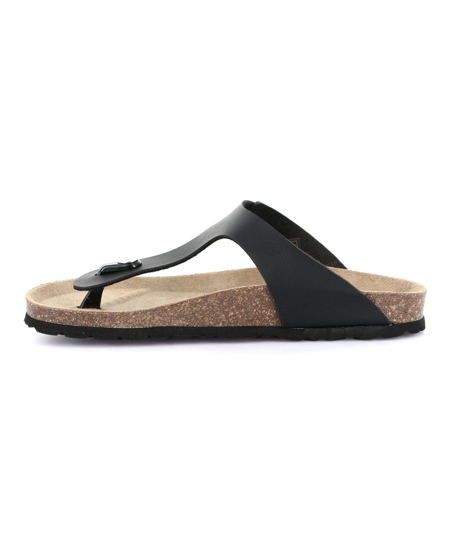 Grünland one strap women's slippers - Black