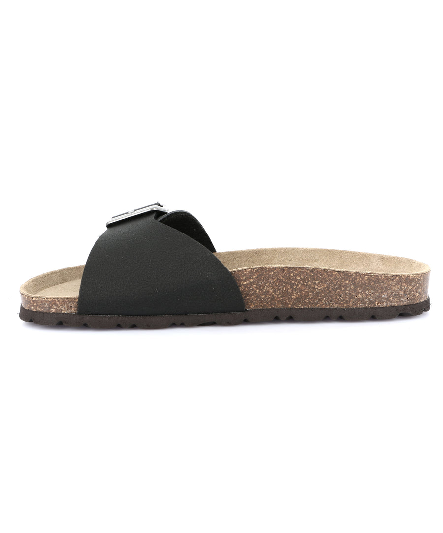 Grünland one strap women's slippers - Black