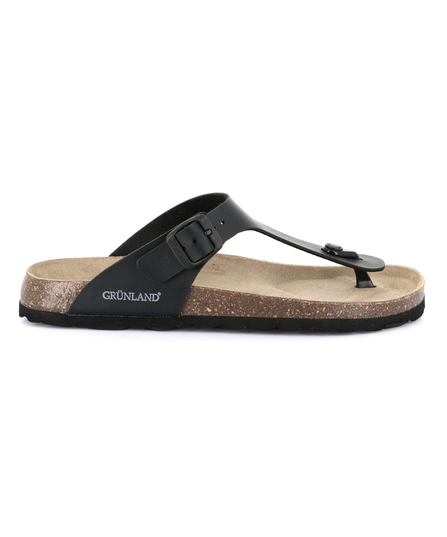 Grünland flip-flops men's slippers - Black-black