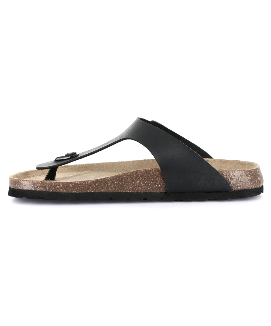 Grünland flip-flops men's slippers - Black-black