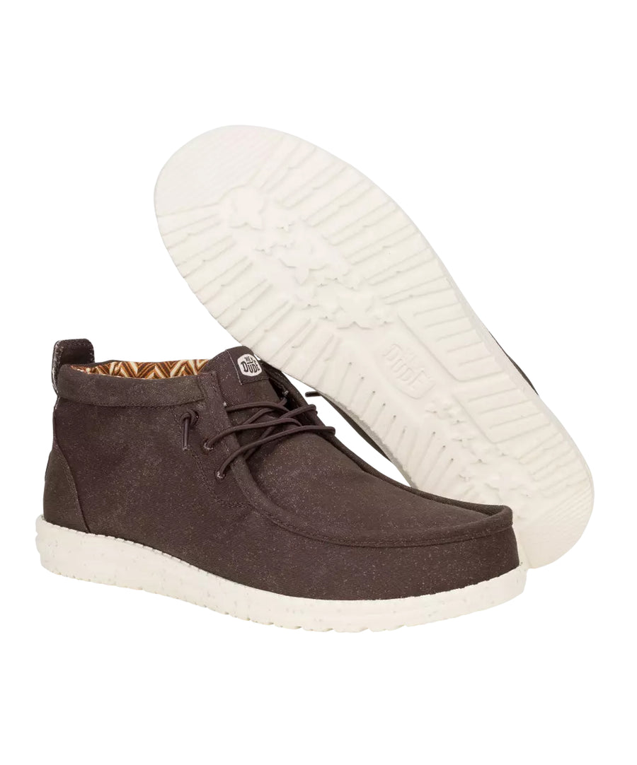 HeyDude - Wally Mid Canvas Mole Brown