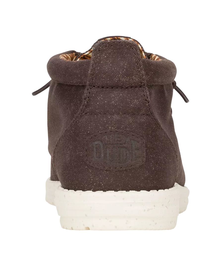 HeyDude - Wally Mid Canvas Mole Brown