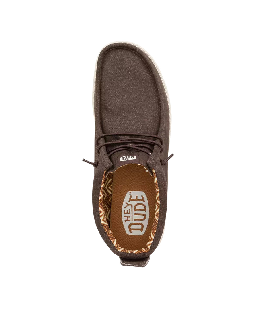 HeyDude - Wally Mid Canvas Mole Brown