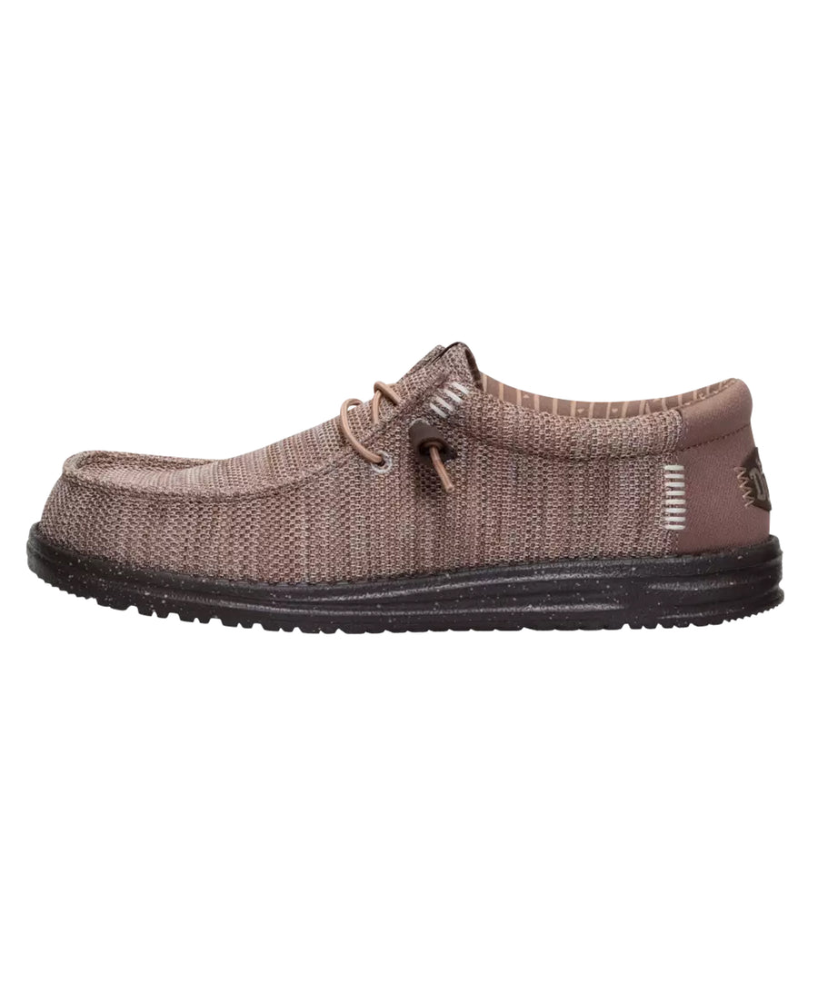 HeyDude - Wally Stretch Sox Deep Taupe-Mole Brown
