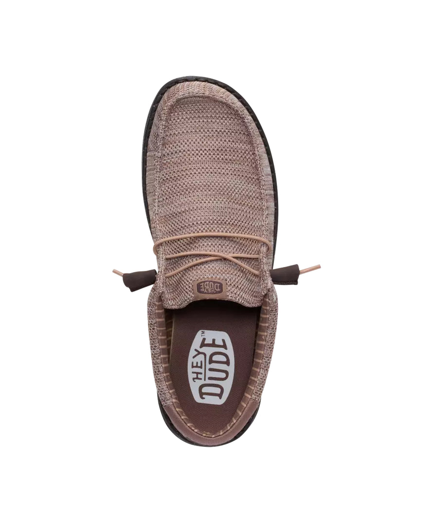 HeyDude - Wally Stretch Sox Deep Taupe-Mole Brown