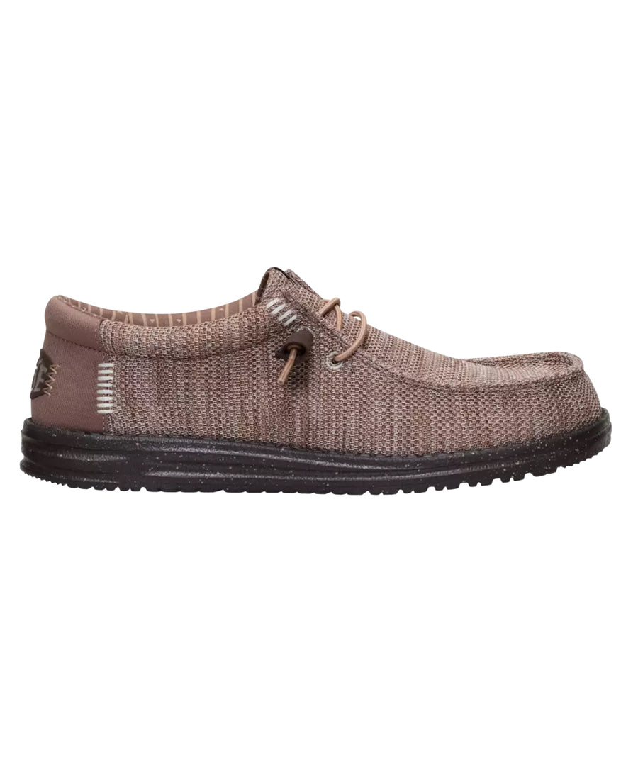 HeyDude - Wally Stretch Sox Deep Taupe-Mole Brown