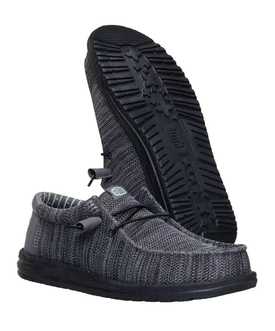 HeyDude Wally Stretch Sox Granite Grey Black – Szputnyik shop