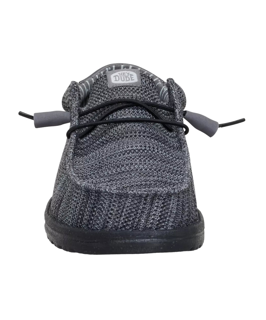 HeyDude - Wally Stretch Sox Granite Grey Black